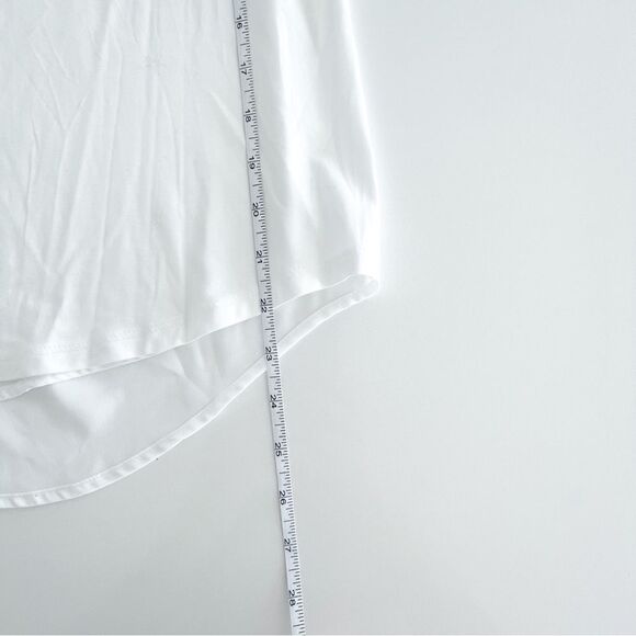 RW & Co. Short Sleeved Blouse White Front Pleats Lined Women's M NWT - Picture 8 of 8